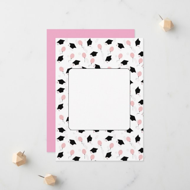 simple graduation announcement meddelande (Fram/Back In Situ)