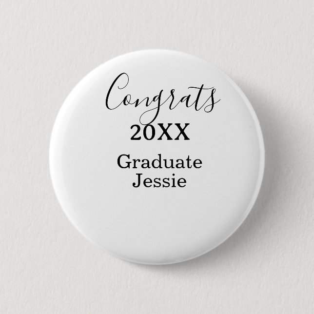 Simple graduation congratulations minimal add clas knapp (Framsida)