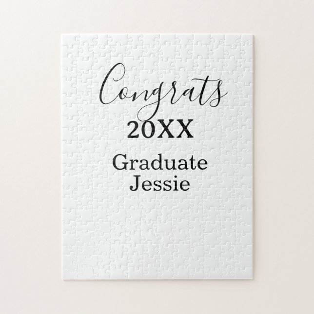 Simple graduation congratulations minimal add clas pussel (Vertikal)