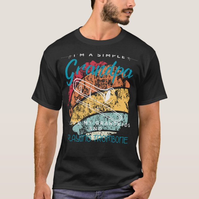 Simple Grandpas Trombone Sylt - Whimsical Tee for  (Framsida)