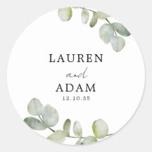 Simple Green Eucalyptus Wedding