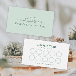 Simple Green Made with Love Bakery Rewards Loyalty Visitkort