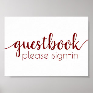 Simple Guestbook Evenemangssignatur för Candy Re Poster