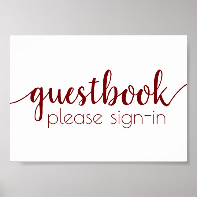 Simple Guestbook | Evenemangssignatur för Candy Re Poster (Framsidan)