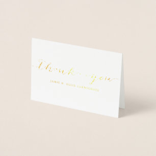 Simple Guld Tack Notecard Folierat Kort