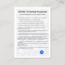 Simple Hair Salon COVID19 Safety Protocol