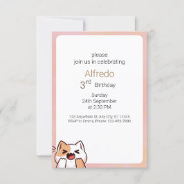 Simple Halloween Birthday Inbjudningar