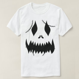 Simple Halloween jack-o-lantern pumpkin ansikte T Shirt