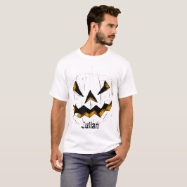Simple Halloween jack-o-lantern pumpkin ansikte T Shirt