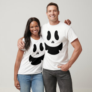Simple Halloween jack-o-lantern pumpkin ansikte T Shirt
