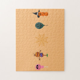 Simple Halloween Pumpkin ansikte spökskrämmande Pa Pussel