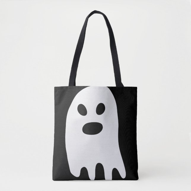 Simple Halloween White Ghost Tygkasse (Framsida)