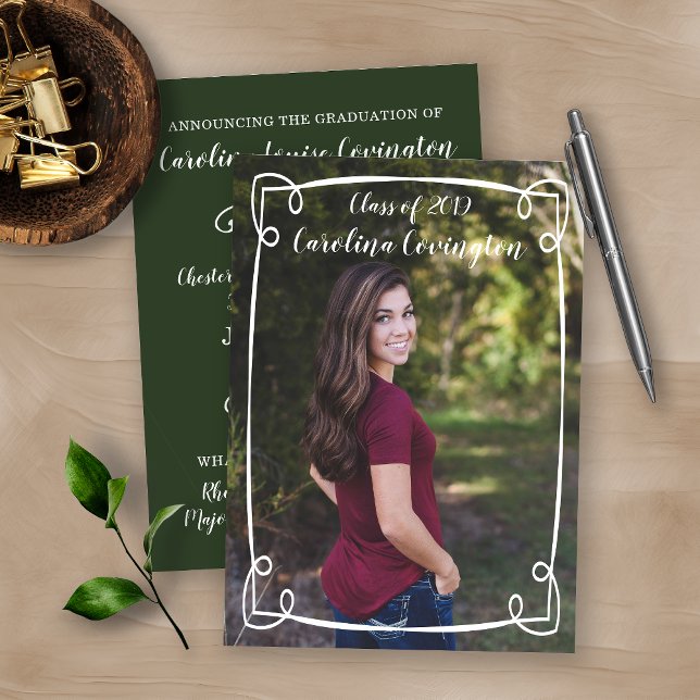 Simple Hand plockade Ram Photo Studenten Meddelande (Skapare uppladdad)