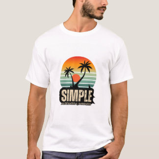 Simple Handflatan Träd Summer T-Shirt" T Shirt
