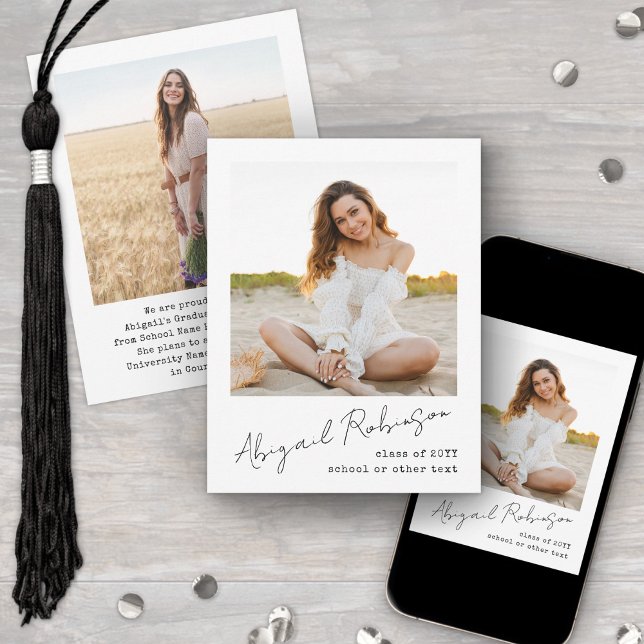 Simple Handwritten Script Name 2 Photo Typewriter Meddelande (Skapare uppladdad)