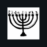 Simple Hanukkah Menorah Candelabra Stämpel<br><div class="desc">Hanukkah gummi frimärke har en enkel hand plockade-menorah. Använda det för att accentuera dina kort,  helgdag och presenter. Designad av världsberömd konstnär Tim Coffey.</div>
