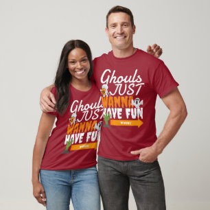 Simple Happy halloween Ghouls Couple och vänner T Shirt
