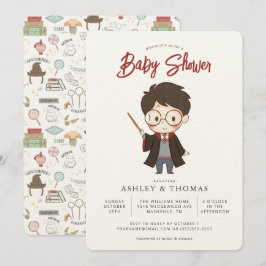 Simple Harry Potter Baby Shower Inbjudningar