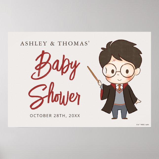 Simple Harry Potter Baby Shower Poster (Framsidan)