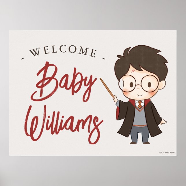 Simple Harry Potter Baby Shower Poster (Framsidan)