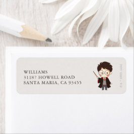 Simple Harry Potter Baby Shower Returadress Etikett