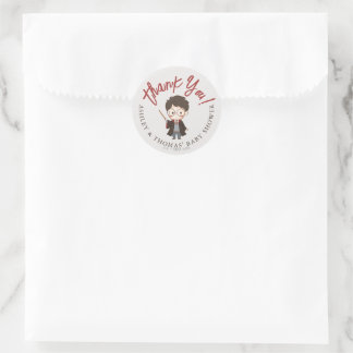 Simple Harry Potter Baby Shower Runt Klistermärke