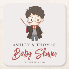 Simple Harry Potter Baby Shower Underlägg Papper Kvadrat