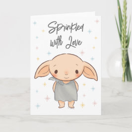 Simple Harry Potter - Dobby Baby Shower Kort