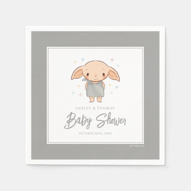 Simple Harry Potter - Dobby Baby Shower Pappersservett (Framsidan)