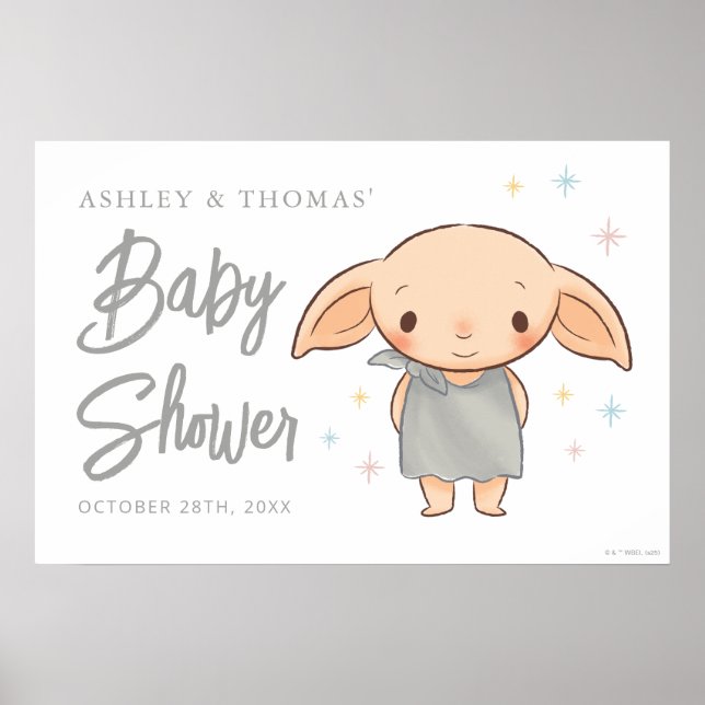 Simple Harry Potter - Dobby Baby Shower Poster (Framsidan)