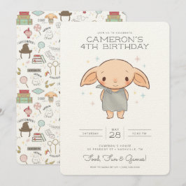 Simple Harry Potter - Dobby Birthday-inbjudan Inbjudningar