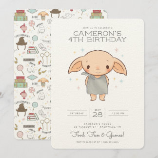 Simple Harry Potter - Dobby Birthday-inbjudan Inbjudningar