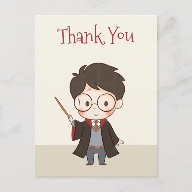 Simple Harry Potter Tack Vykort (Framsida)