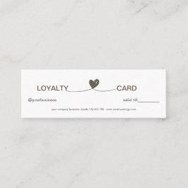 Simple Heart Elegant Lojalitetskort