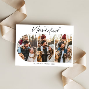 Simple Hispanic jul Feliz Navidad Photo Red Julkort