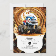 Simple Hjul Monster Lastbil Birthday