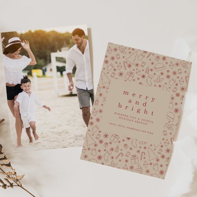 Simple Holiday Card with Photo Inbjudningar (Skapare uppladdad)