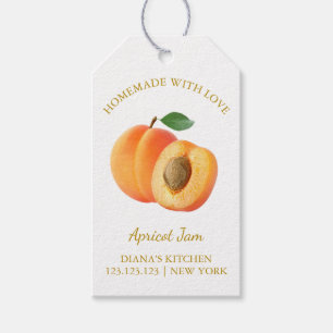 Simple Homemade Apricot Sylt hang Märkre l White Presentetikett