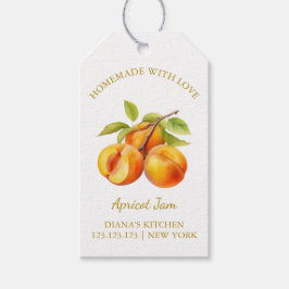 Simple Homemade Apricot Sylt hang Märkre l White Presentetikett