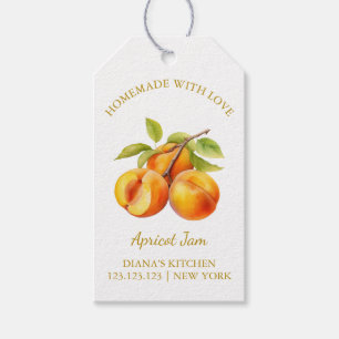 Simple Homemade Apricot Sylt hang Märkre l White Presentetikett