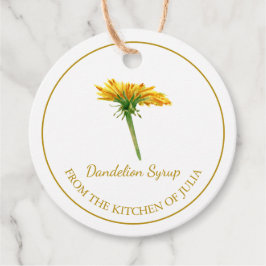 Simple Homemade Dandelion Syrup Hopp Märkre l Whit Gåvor Etiketter