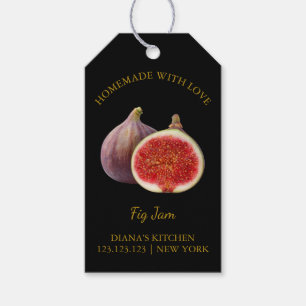 Simple Homemade Fig Sylt Hopp Märkre l Black Presentetikett