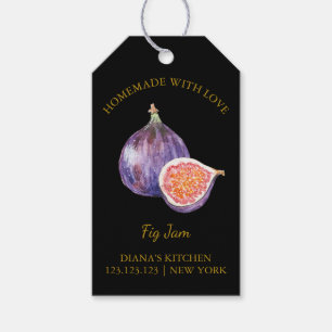 Simple Homemade Fig Sylt Hopp Märkre l Black Presentetikett
