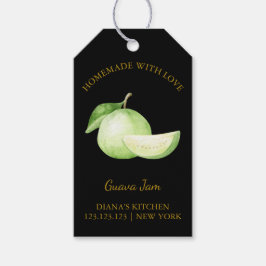 Simple Homemade Guava Sylt Hopp Märkre l Black Presentetikett
