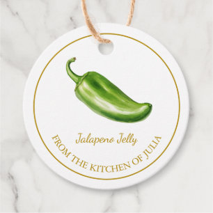 Simple Homemade Jalapeno Jelly  Märkre Gåvor Etiketter