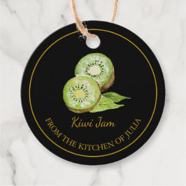 Simple Homemade Kiwi Sylt hängMärkre l Black Gåvor Etiketter