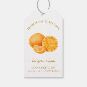 Simple Homemade Tangerine Sylt Hopp Märkre l White Presentetikett