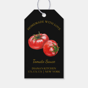 Simple Homemade Tomato Sauce hängMärkre l Black Presentetikett