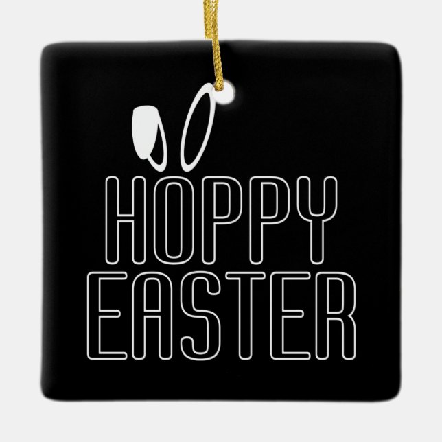 Simple Hoppy Påsk Pun Typography | Ornament (Framsida)
