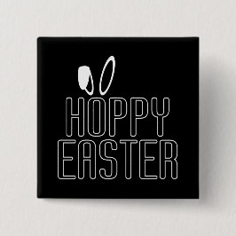 Simple Hoppy Påsk Pun Typography | PIN-knapp Knapp